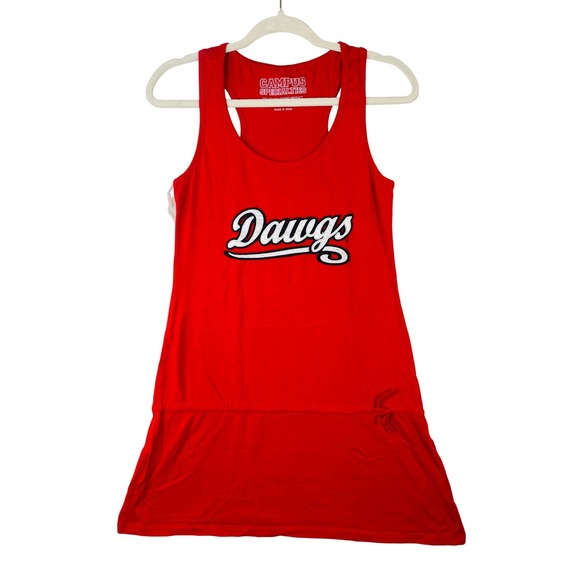Campus Specialties Dresses & Skirts - Campus Specialties Georgia Bulldogs Dawgs Red Racerback Tank Dress Junior Medium